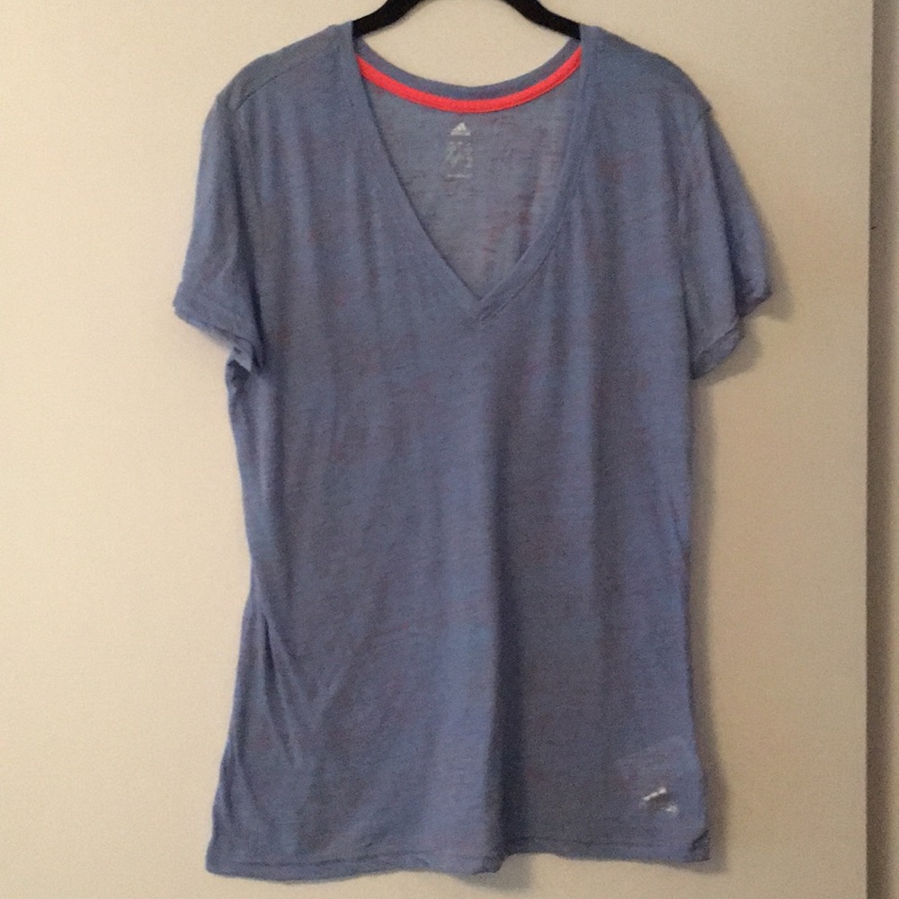 Adidas sheer athletic shirt